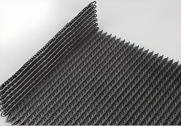 CWCB-05 Compound weave conveyor belt with folded side guard.